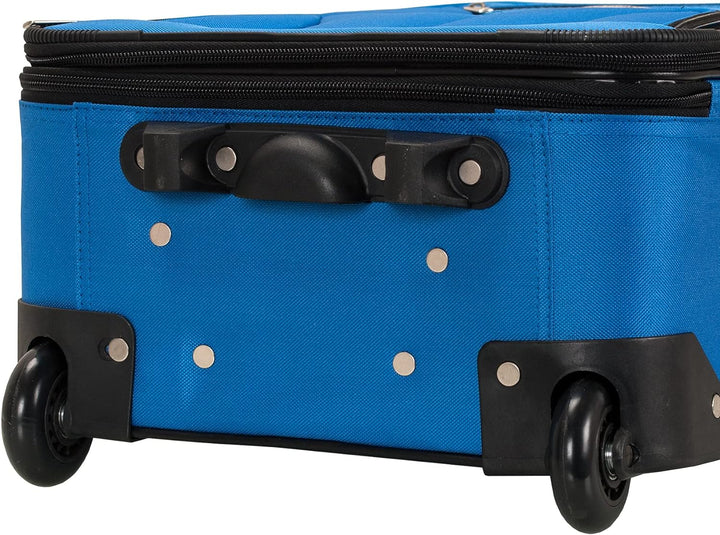 Rockland Luggage Journey Softside Stand-Set, Blau, 4-Piece Set (14/19/24/28), Journey Softside Gepäc