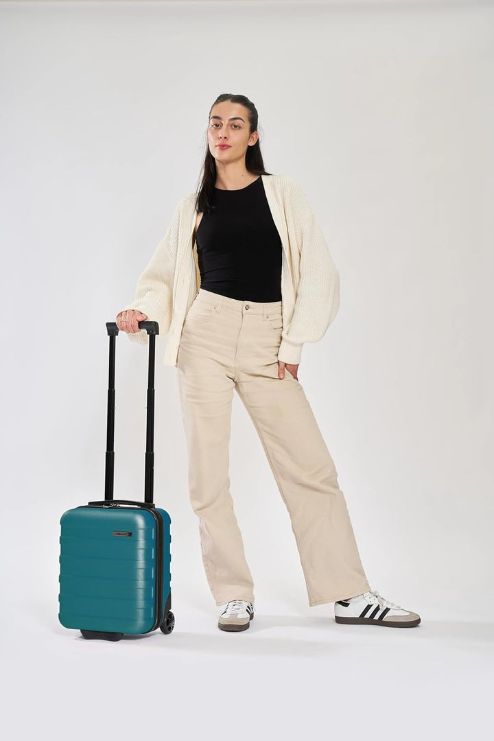 Cabin Max Anode Hardscalen Handgepäck Trolley-Koffer für Untersitz, 24 l, Wizz Air 40x30x20cm, (Endl