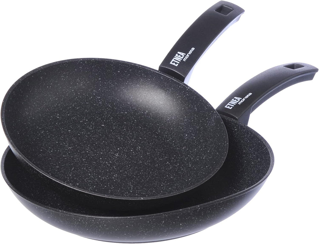 Moneta Etnea Evolution Pfannenset 24-28 cm, auch für Induktion, 100% Made in Italy, für Induktion