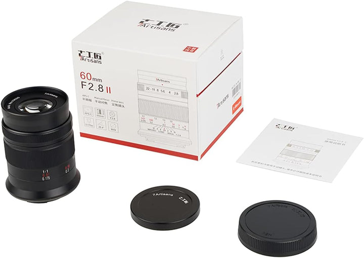 7artisans 60mm F2.8 II APS-C 1:1x Super Makro Spiegelloses Kameraobjektiv Geeignet für Canon EOS-M M