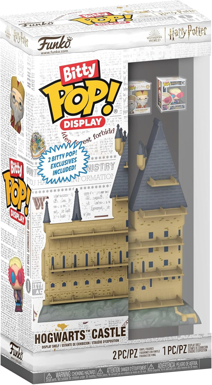 Funko Bitty Pop! Display: Harry Potter - Hogwarts Castle - Albus Dumbledore™ and Luna Lovegood™ and