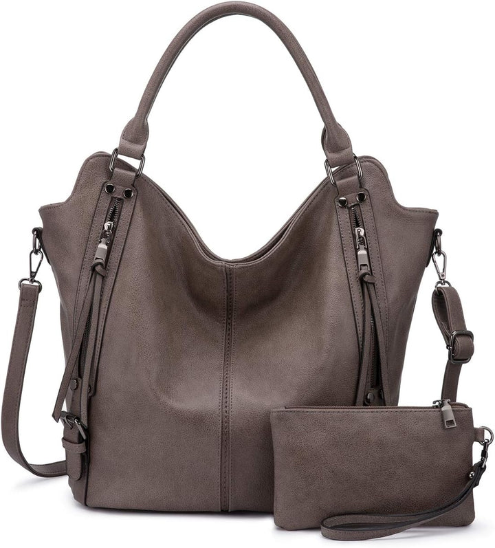 Realer Damen Handtaschen Gross Shopper Lederhandtasche Schultertasche Umhängetasche Geldbörse Hobo D