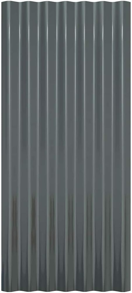 ACAGALA Dachpaneele Wellplatte aus Metall 80 x 36 cm | 36 STK. verzinkte Stahlbleche Wandplatte Meta