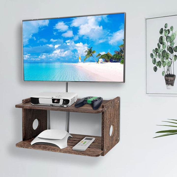 Wandhalterung Projektor Regal TV-Ständer WiFi Router Aufbewahrungsbox Wandmontiertes TV-Regal für Ka