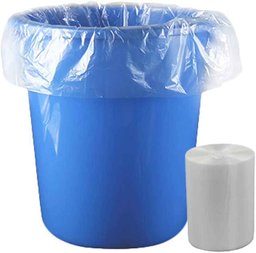 Ucake 50 l Mülltüte Abfallsäcke Müllbeutel, 110 Stück, Transparent, 1 Rolle 50 L (Pack of 1), 50 L (