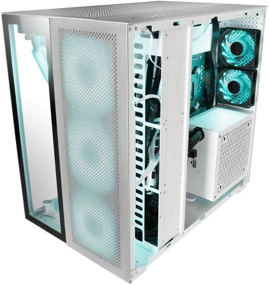 Mars Gaming MC-NOVA, Custom XXL E-ATX Gaming Tower, Luft- und Raumfahrt-Aluminium, Full Dual Window