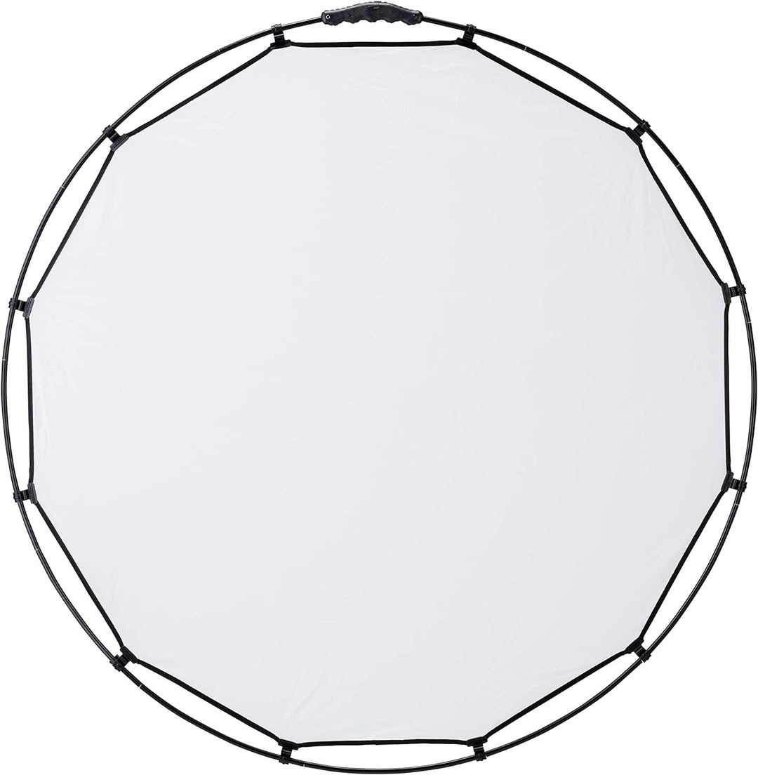 Manfrotto HaloCompact Plus Diffusor 98 cm 2-Stop Rundreflektor - RapidExoframe™ Technologie - Zusamm