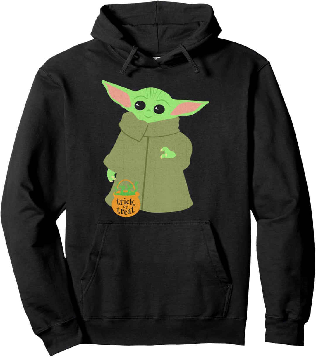 Star Wars Mandalorian The Child Trick Or Treat Pumpkin Pullover Hoodie