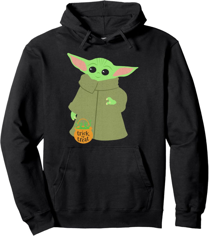 Star Wars Mandalorian The Child Trick Or Treat Pumpkin Pullover Hoodie