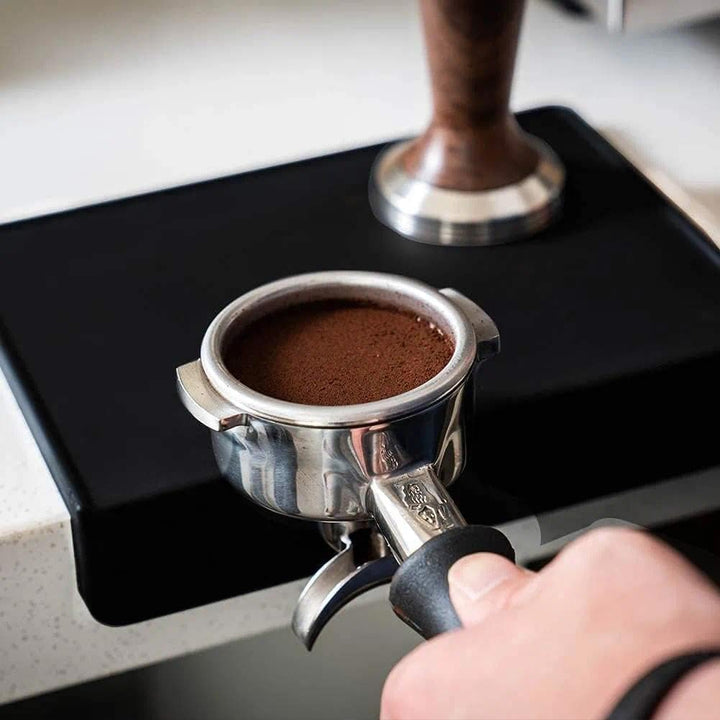 watchget Espresso-Tamping-Matte, Kaffee-Tamper-Matte, schwarzes Silikon-Pad in Lebensmittelqualität,