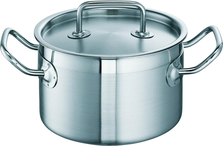 Schulte-Ufer Topf-Set Profi-Line i 5-tlg. aus Edelstahl bestehend aus Brat- Stiel- und Fleischtöpfen