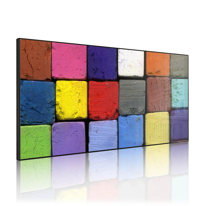 banjado Magnettafel schwarz 78 x 37cm / Magnetwand Metall/Magnetpinnwand als Memoboard/Pinnwand Magn