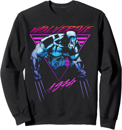 Marvel X-Men Wolverine Neon Retro Logan Sweatshirt