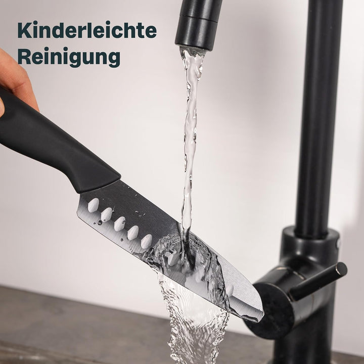 SILBERTHAL Keramikmesser Set 3 Stk - scharf und vielseitig - Chefmesser, Santokumesser,