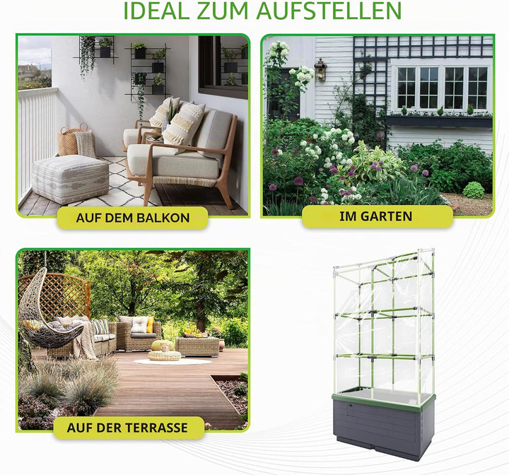 Bio Green Abdeckhaube für Pflanzkübel City Jungle und City Jungle Heidelberg | UV-beständige Folie |