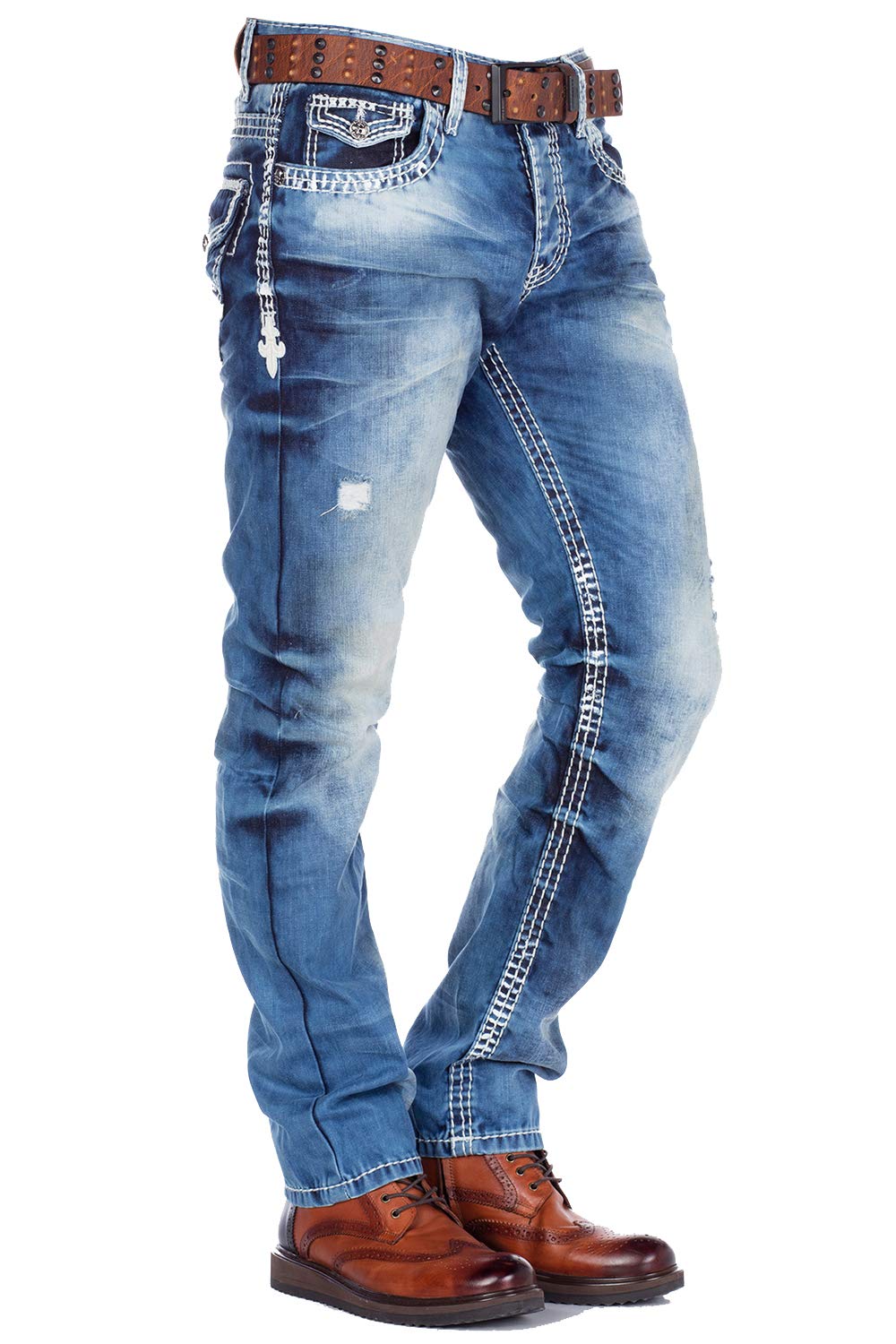 Cipo & Baxx Herren Jeans | Modelle mit Ziernähten | Alltag & Trend Design | Alltagstauglich | für in