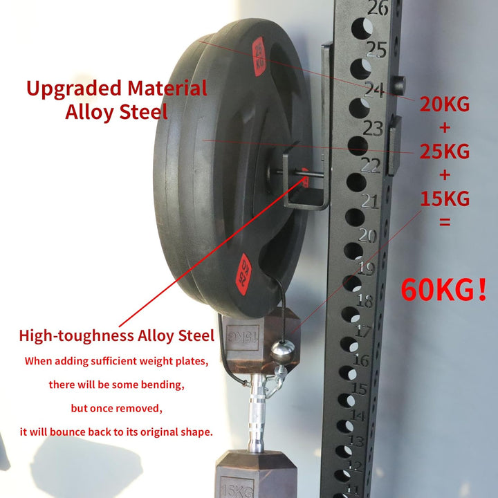 AHTAPFON Gym Pin Extender with 1 x Spring Clip,Weight Stack Pin,Weight Extender Pin,Gewicht Pin,Fits