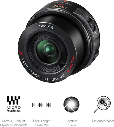 Panasonic H-PS45175E LUMIX G X Vario Tele Powerzoom 45-175mm F4.0-5.6 ASPH Objektiv (90-350 mm KB) s