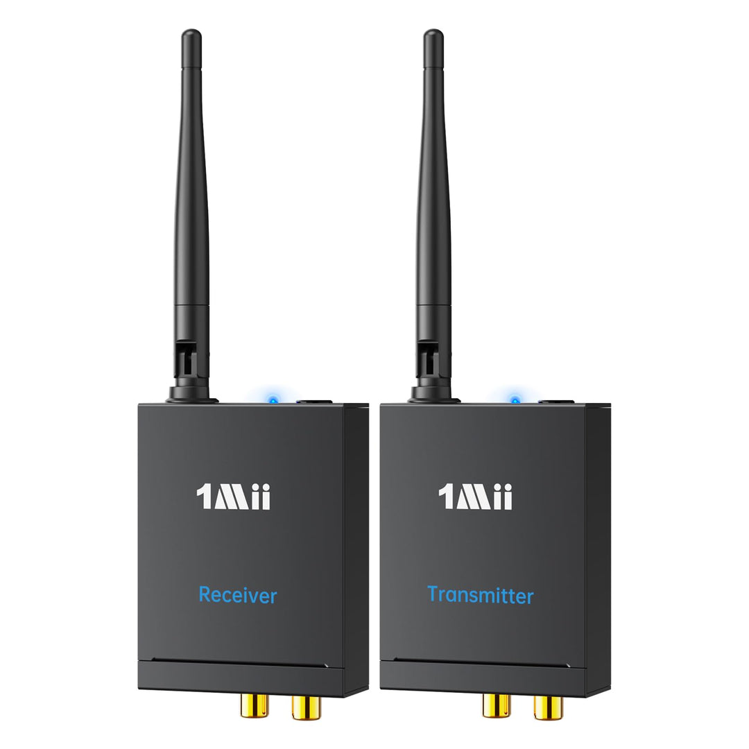 1Mii (1 TX + 1 RX) Drahtlos Audio Sender Empfänger, 2,4 GHz Funk Übertragung, Low Latency für HiFi-M