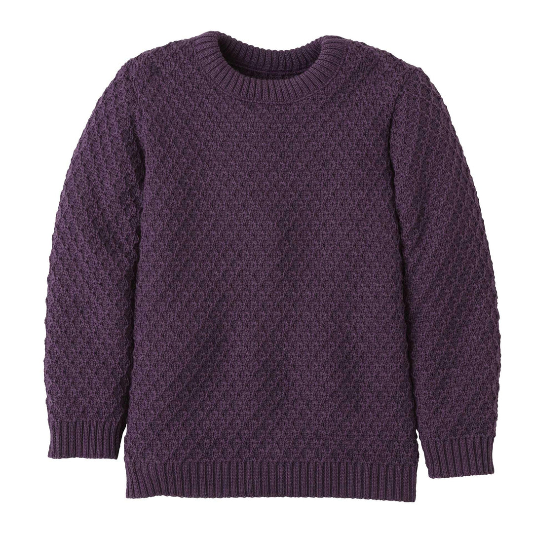 Disana Aran-Pullover Kinder - 100% Bio-Merino – atmungsaktiv & kuschelig warm - Unisex Gr. 86-140 -