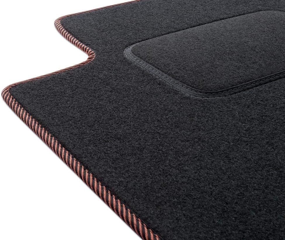 MOTOS Standard Velours-Fussmatten passend für Audi A2 1999-2005 - Standard, Gewebt, Braun fussmatten