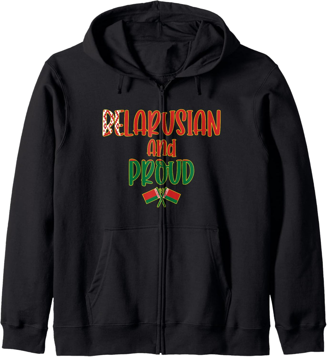 Weissrussisch und Stolz - Weissrussischer Flaggen Stolz Kapuzenjacke