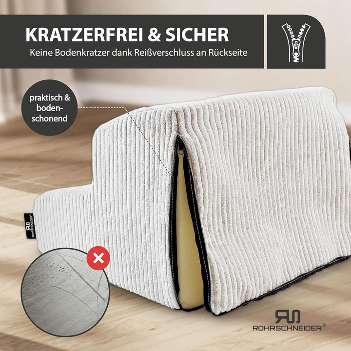 Rohrschneider Hundetreppe kleine Hunde | Made in EU | Haustiertreppe mit Rutschfester Unterseite | K
