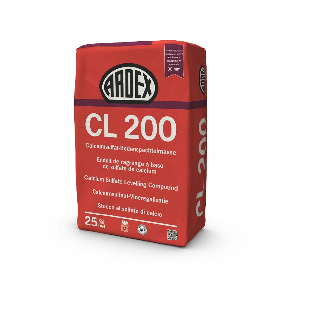ARDEX CL 200 Objekt-Spachtelmasse zum Ausgleichen und Nivellieren/Calciumsulfat-Spachtel für Boden /