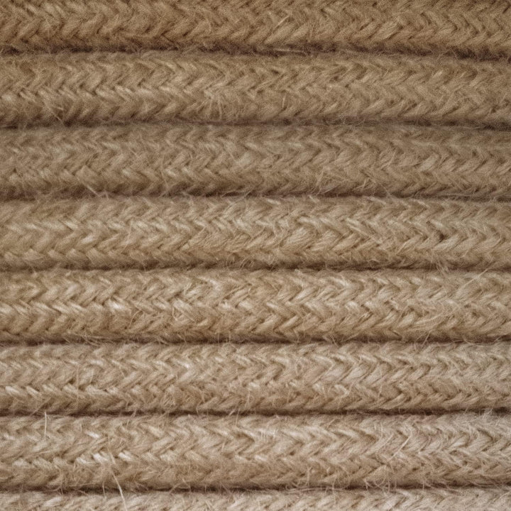 Amarcords - Textilkabel für Lampen JUTE, rund, Jute, 10 Meter, mit Erdung 3x0,75 - Stoffkabel mit fa