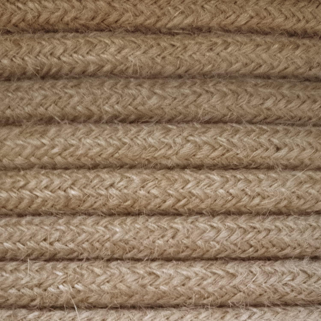 Amarcords - Textilkabel für Lampen JUTE, rund, Jute, 30 Meter, mit Erdung 3x0,75 - Stoffkabel mit fa
