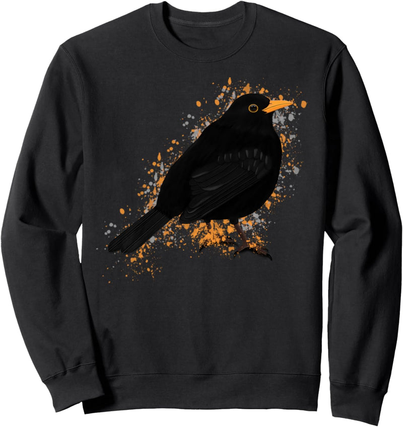 Amsel Vogel Singvogel Vogelfreund Ornithologe Gartenvogel Sweatshirt