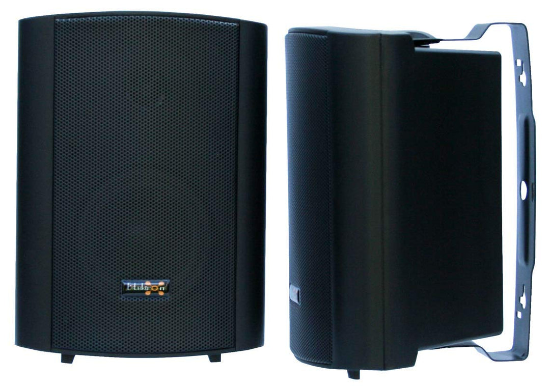 E-Lektron EWL5P Stereo passiv Lautsprecher Paar inkl. Wandhalter für innen und aussen - 5" 125W - Sc