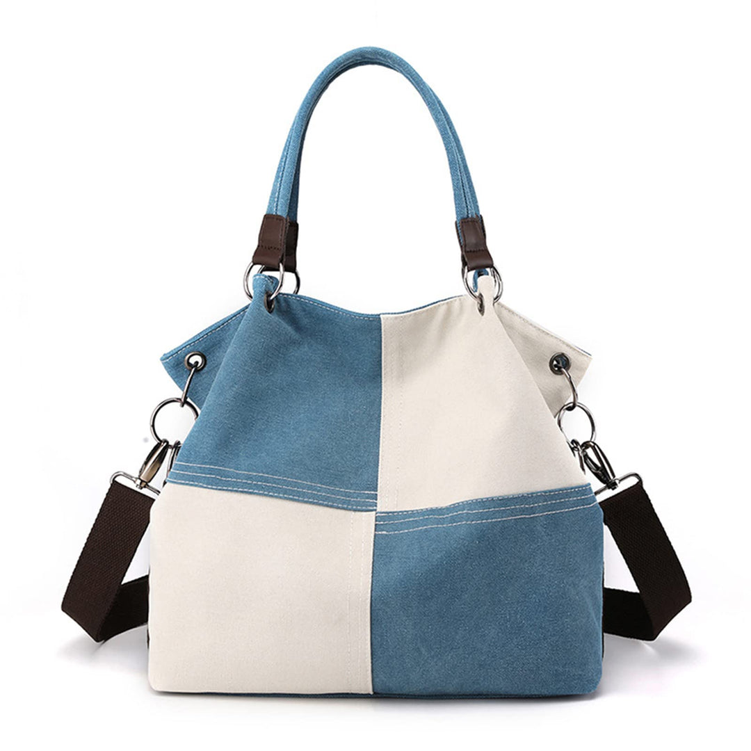 CORIOS Damen Schultertasche Canvas Handtasche Grosse Kapazität Umhängetasche Casual Tragetasche Mult