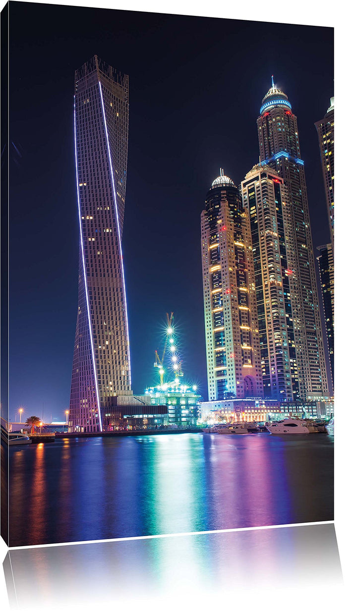 Dubai Burj al Arab, Format: 100x70 auf Leinwand, XXL riesige Bilder fertig gerahmt mit Keilrahmen, K