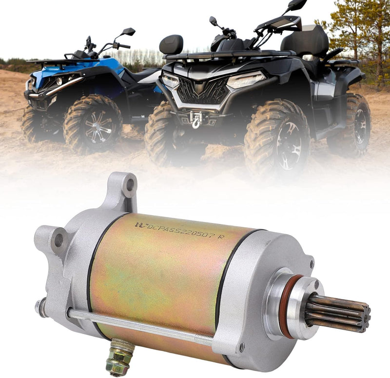 aqxreight Anlasser, ATV Anlasser 9 Zähne Elektromotor Anlasser OE 0GR0 091100 Ersatz für CFMoto UFOR