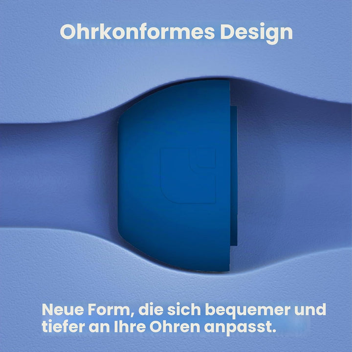 Foam Masters Ohrstöpsel aus Memory-Schaum für AirPods Pro 1. und 2. Generation, 3 Paar, neue Version