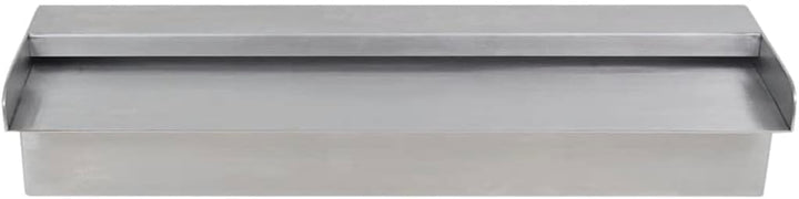 HOMIUSE Pool-Wasserfall Fontäne Rechteckig Edelstahl 45 cm L Wasserfall Brunnen Wasserfall Garten Wa