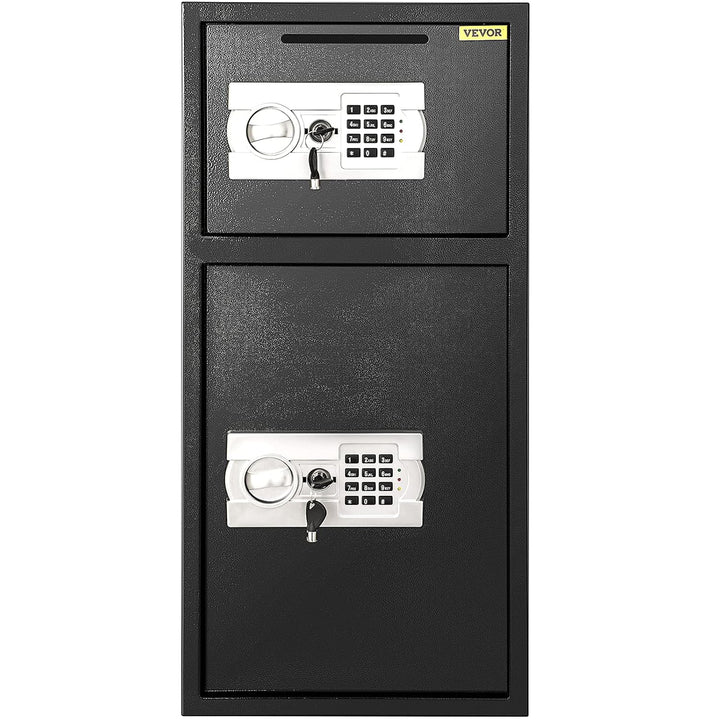 BuoQua Elektronikschloss Tresor 4MM Doppel- Stahltür Sicherheitsschrank Mit Zahlenschloss Möbeltreso