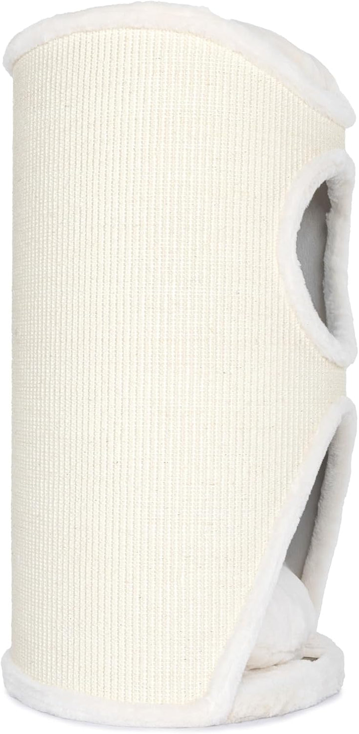 Bontoy Katzenturm Mukki Creme I mit 2 Höhlen I grosse Liegefläche I 75 cm höhe I Stabiler Stand I mi