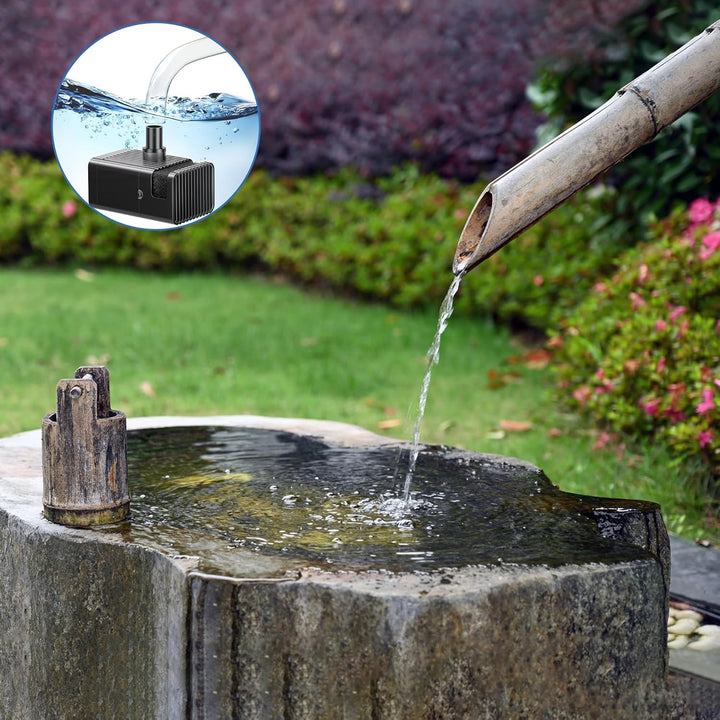 Biling 7.5W Solar Springbrunnen für aussen Klein Gartenteiche, 10 Düsen Solar Teichpumpe mit Filter