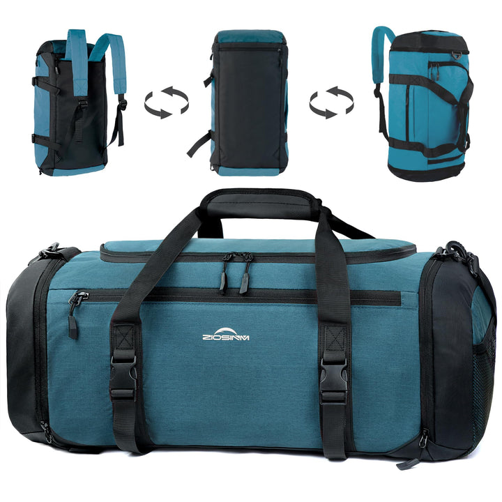 Sporttasche Herren + Rucksack-Funktion, 36L Reisetasche Damen, Sporttasche Damen mit Schuhfach, Nass