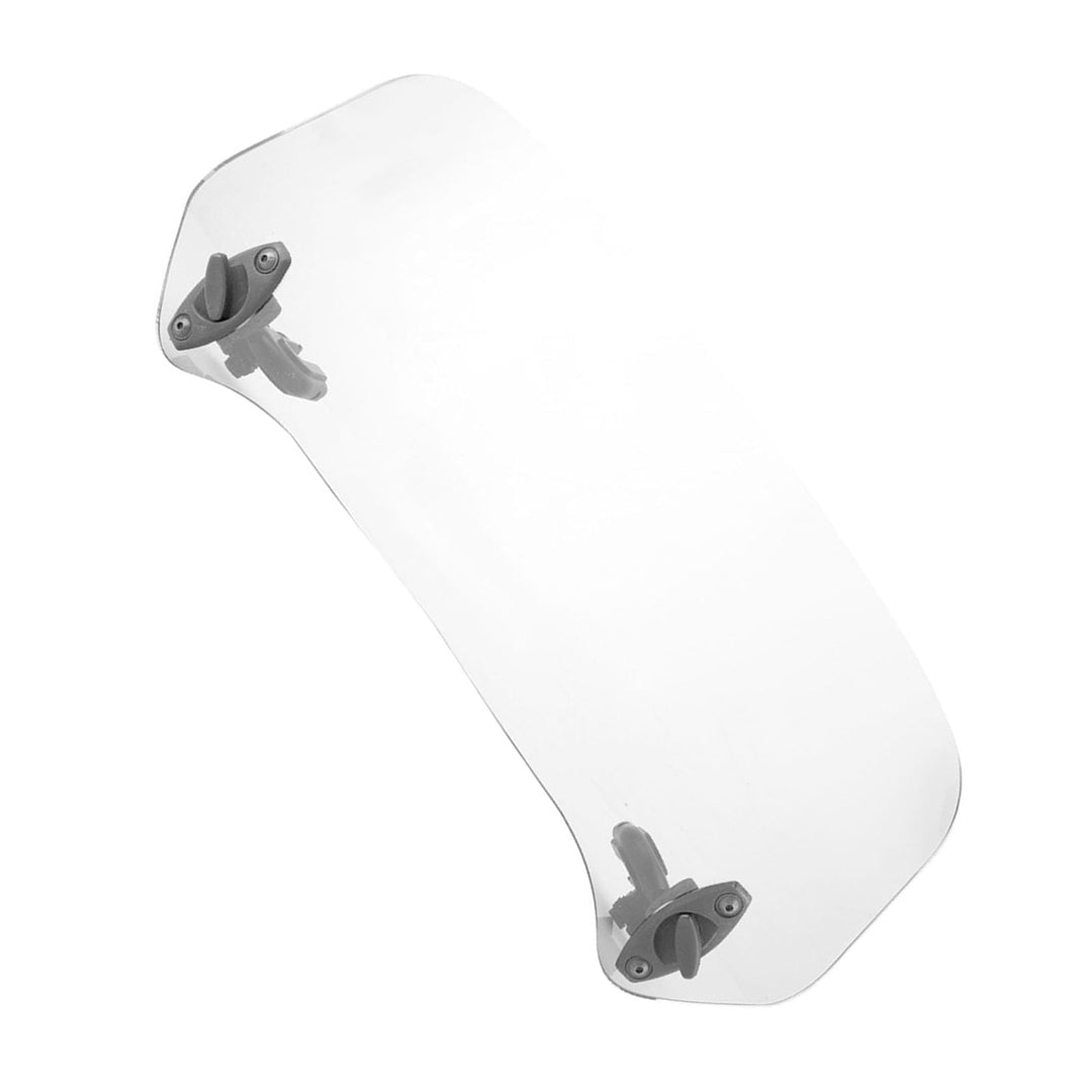 Motorrad Windschutzscheibe Windspoiler verstellbar universell aus robustem Kunststoff 28x12cm (Trans