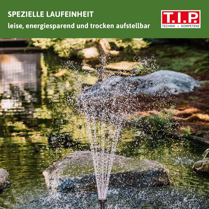 T.I.P. Springbrunnenpumpe Wasserspiel WP 500-10 R, bis 500 l/h Fördermenge Fördermenge 500 l/h Innen
