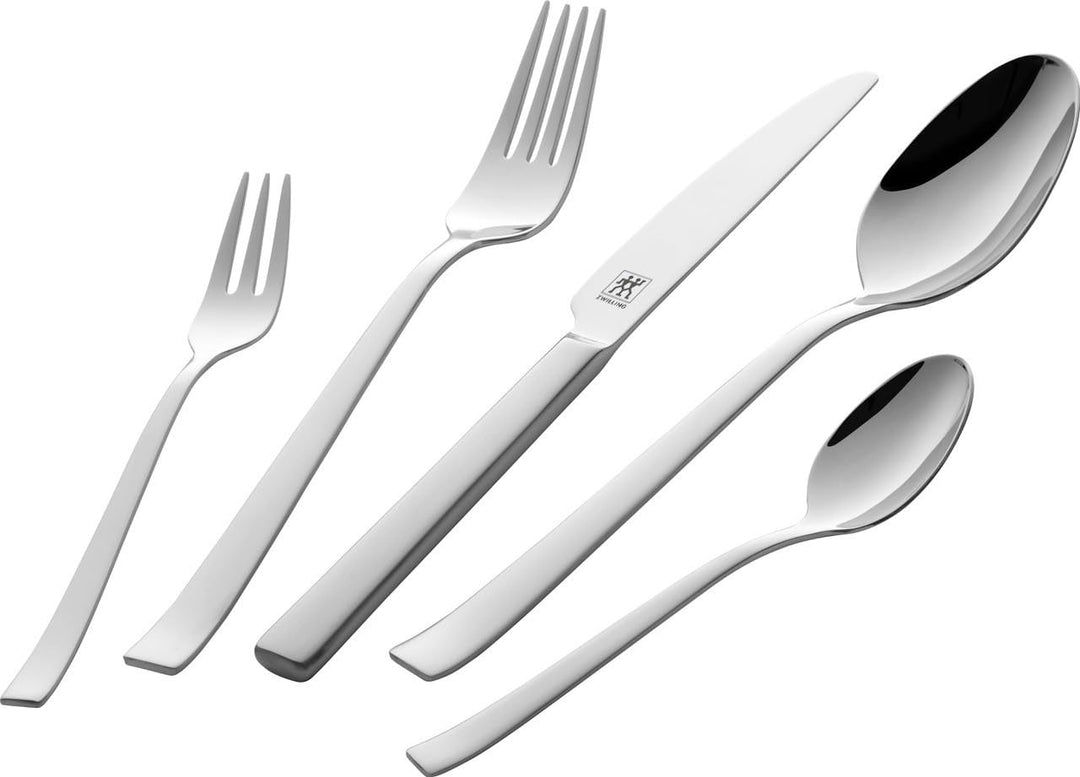 ZWILLING Cult Besteckset 30-tlg für 6 Personen, mattiert, 18/10 Edelstahl, Spülmaschinenfest, 30-tlg