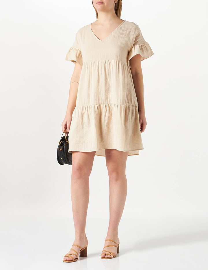Naf Naf Damen Robe 44 Beige Safari, 44 Beige Safari
