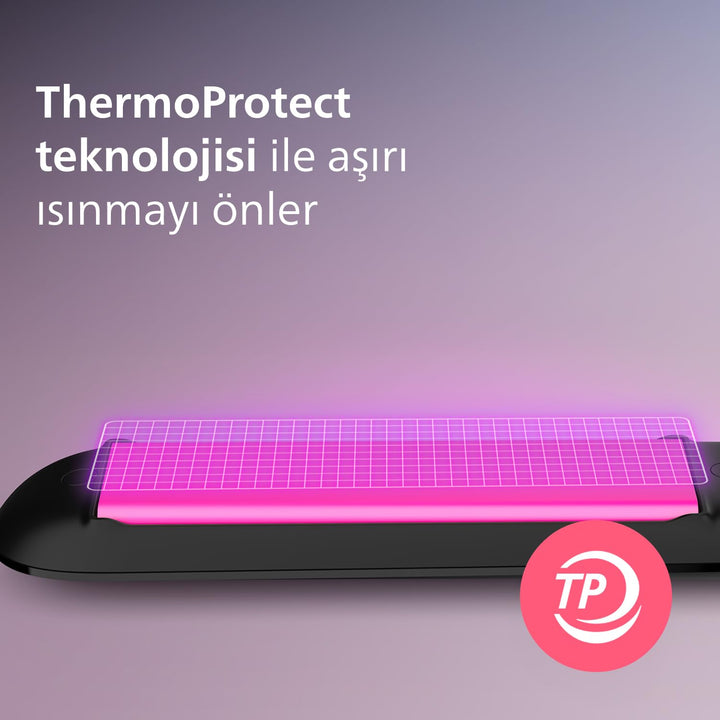 PHILIPS BHS375 / 00 Essential Straightener, ThermoProtect-Technologie, Keratin- und Keramikplatten,