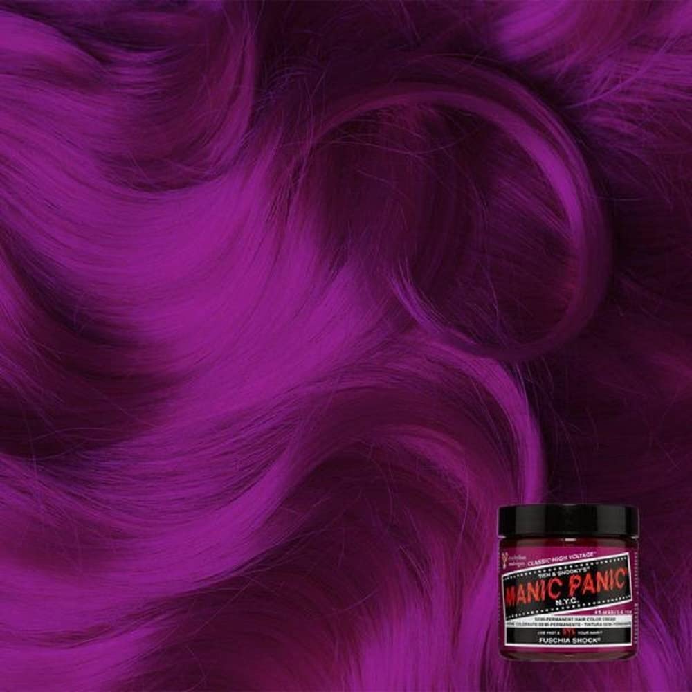 Manic Panic - Fuschia Shock Classic Creme Vegan Cruelty Free Semi-Permanent Hair Colour 118ml Fuschi