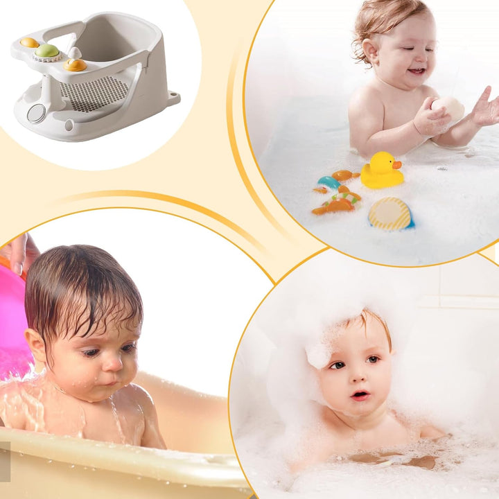 Badewannensitz Baby, Badesitz, Saugnapf Badewannensitz Für Sichereres Sitzen Im Baden, 360° Rundumsc