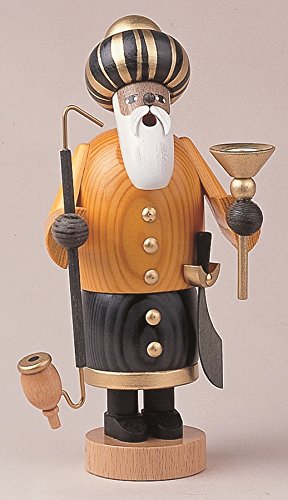 Räucherfigur Melchior 22 cm NEU Rauchfigur Räuchermännel Räuchermann Erzgebirge