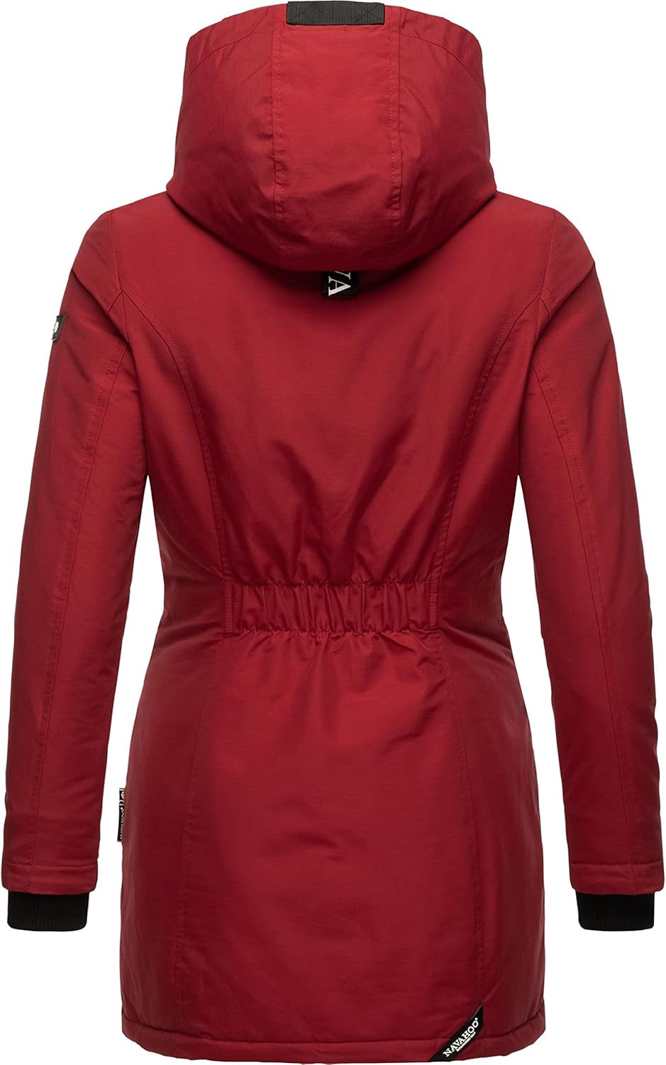 Navahoo Damen warmer Winter Kurzmantel Blizzardstorm XS-3XL S Blood Red, S Blood Red
